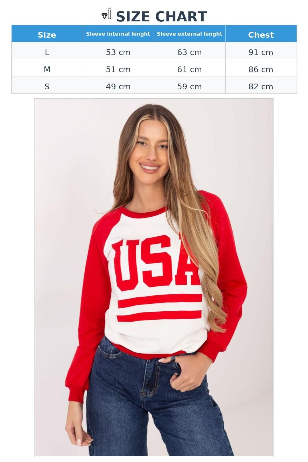 Love Lace Love Lace Women's Graphic Sweatshirt Long Sleeves in Red - 4