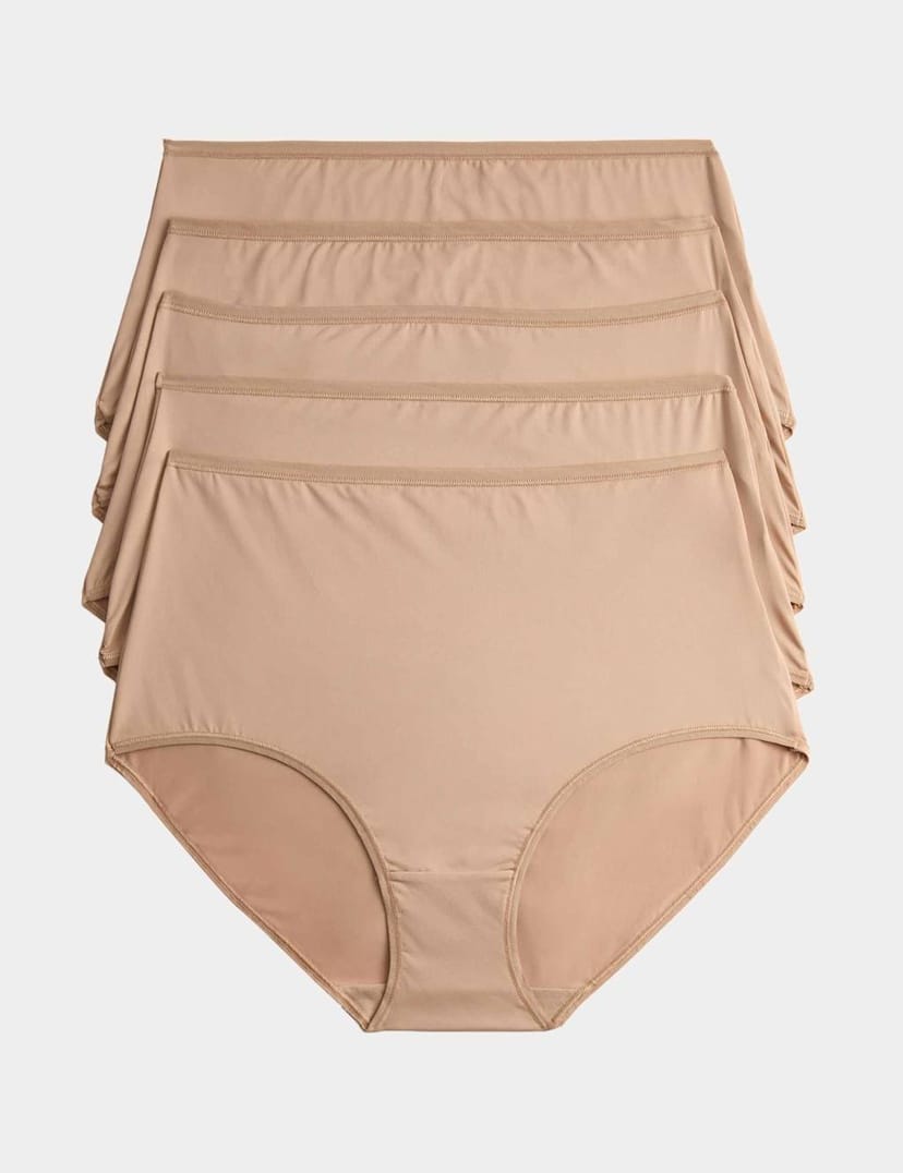 Marks & Spencer M&S 5pk Microfibre Full Briefs Rose Quartz - 1