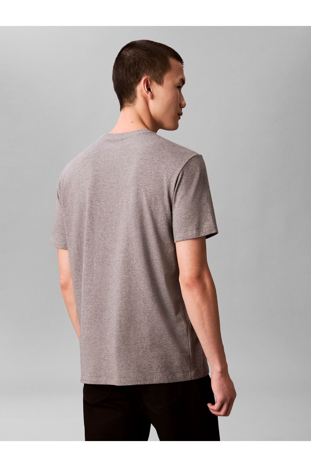 Calvin Klein Calvin Klein Men's SS 20S Ln Calvin Graphic Tee Med Grey Htr - 3