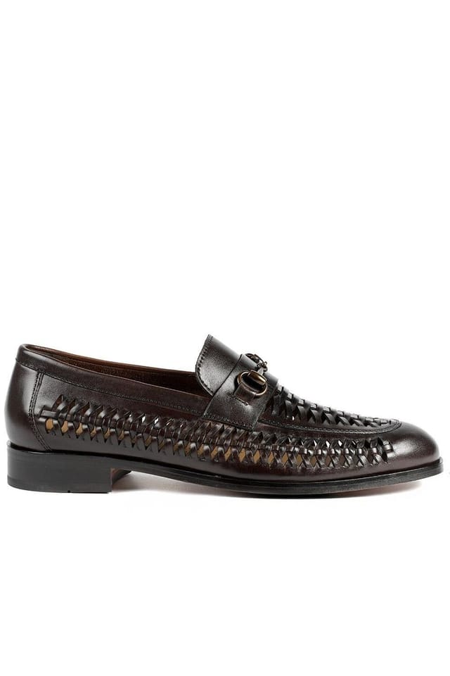 Jones Bootmaker Jones Bootmaker Men's Rylee Slip On Leather Loafers in Dark Brown - 2