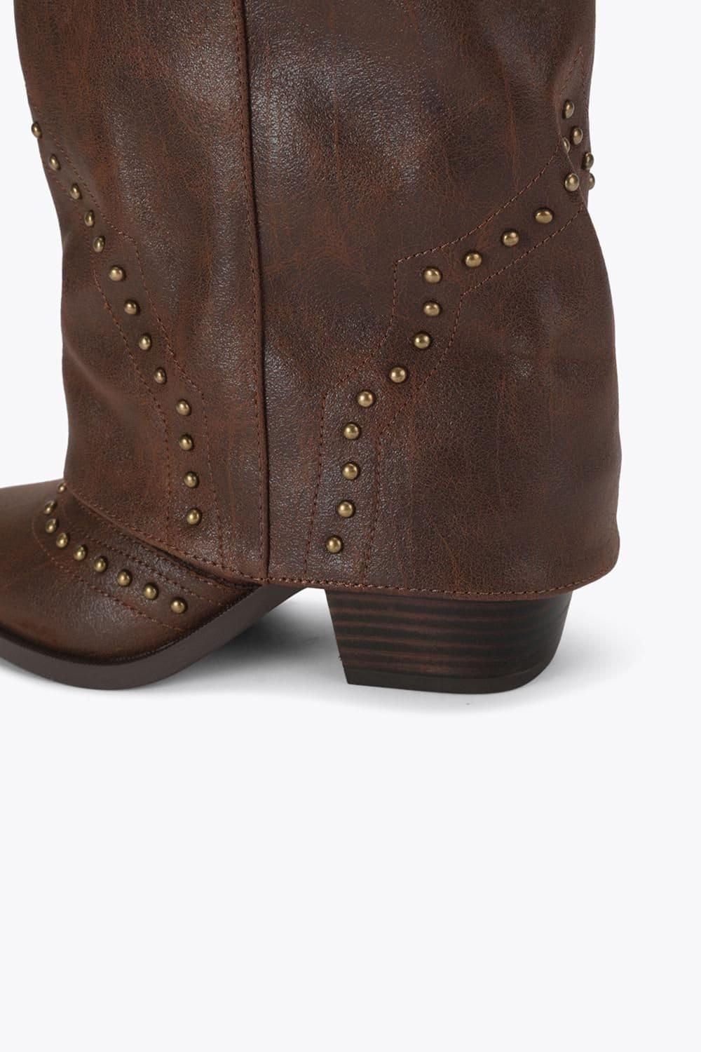 Steve Madden STEVE MADDEN Women's 'Saddle Dark Brown' Boots in Dark Brown - 4