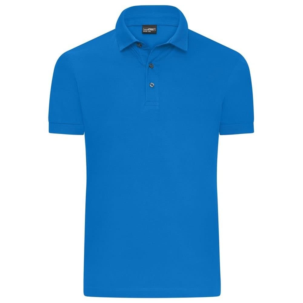 James and Nicholson James and Nicholson Men's Mercerised Cotton Regular Polo Shirt in Light Blue