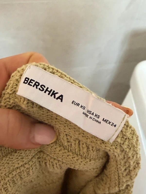 Bershka Bershka Green knit dress