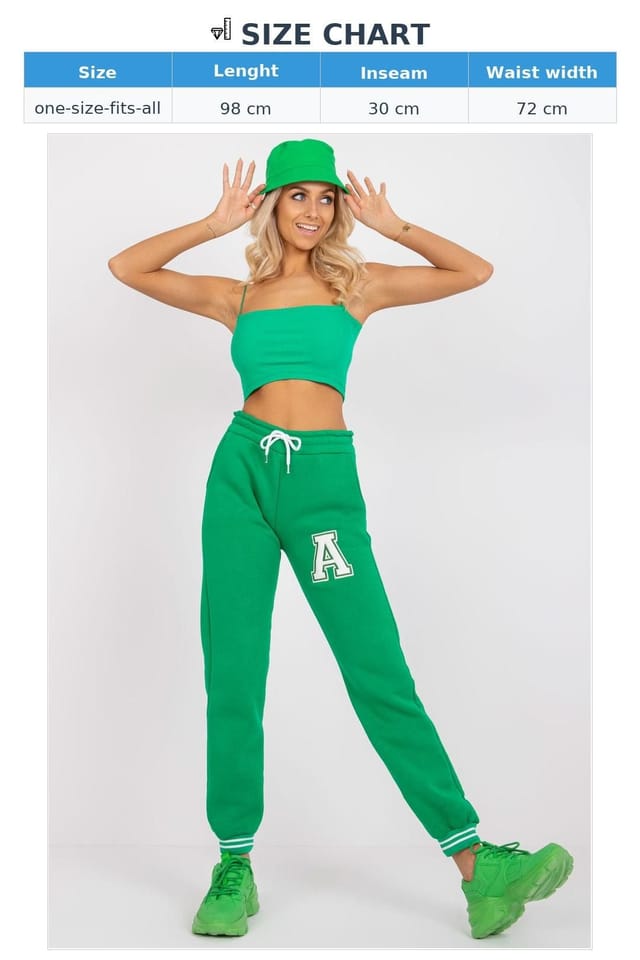 Love Lace Love Lace Women's Elastic Waist Sweatpants with Side Slip Pockets in Green - 3