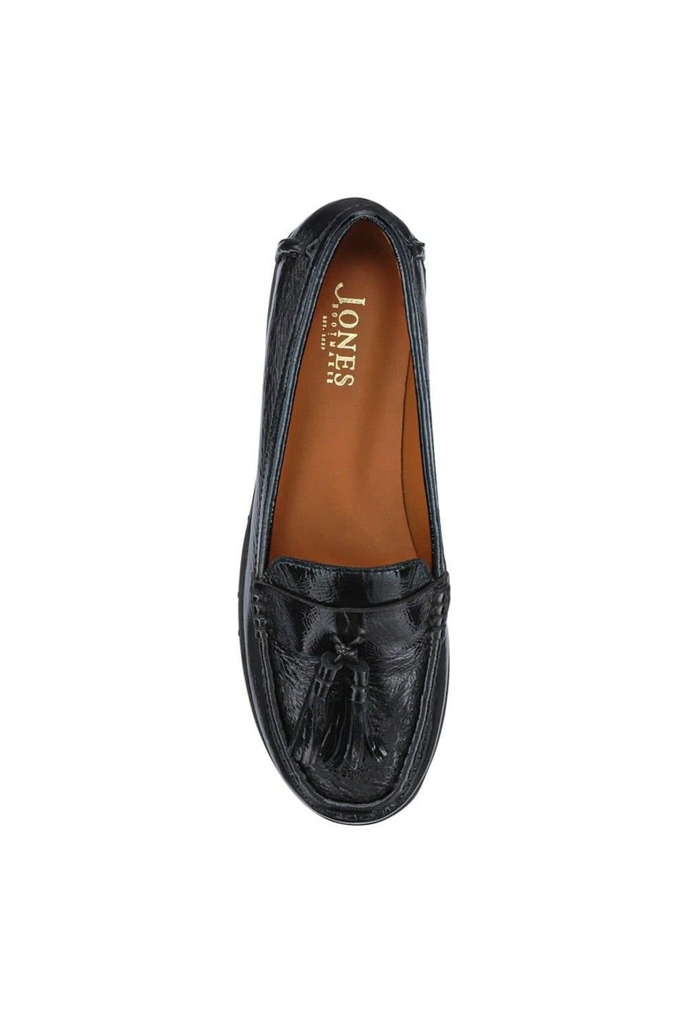 Jones Bootmaker Jones Bootmaker Women's Leather Casual Slip-On Shoes in Jet Black - 4