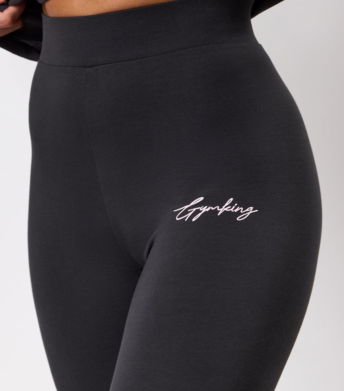 Gym King Women's Dark Grey Script Mindset Leggings Gym King New Look - 4
