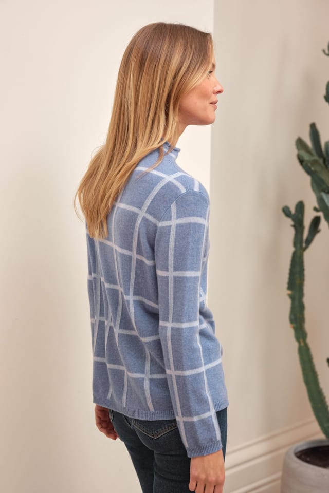 Pure Collection Pure Collection Women's Gassato Checked Sweater - 3
