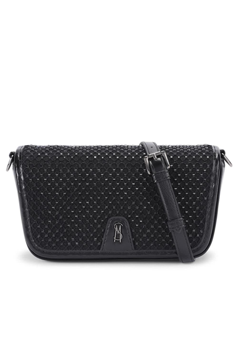 Steve Madden STEVE MADDEN Women's 'Showbiz Bag Black' Fabric in Black