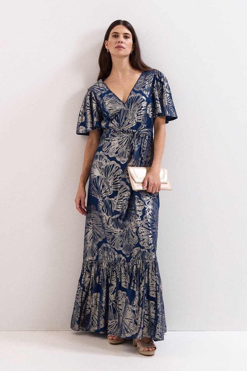 Phase Eight Phase Eight Women's Azale Filcoupe Maxi Dress in Dark Navy - 1