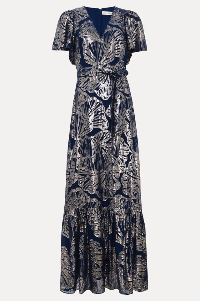Phase Eight Phase Eight Women's Azale Filcoupe Maxi Dress in Dark Navy - 2