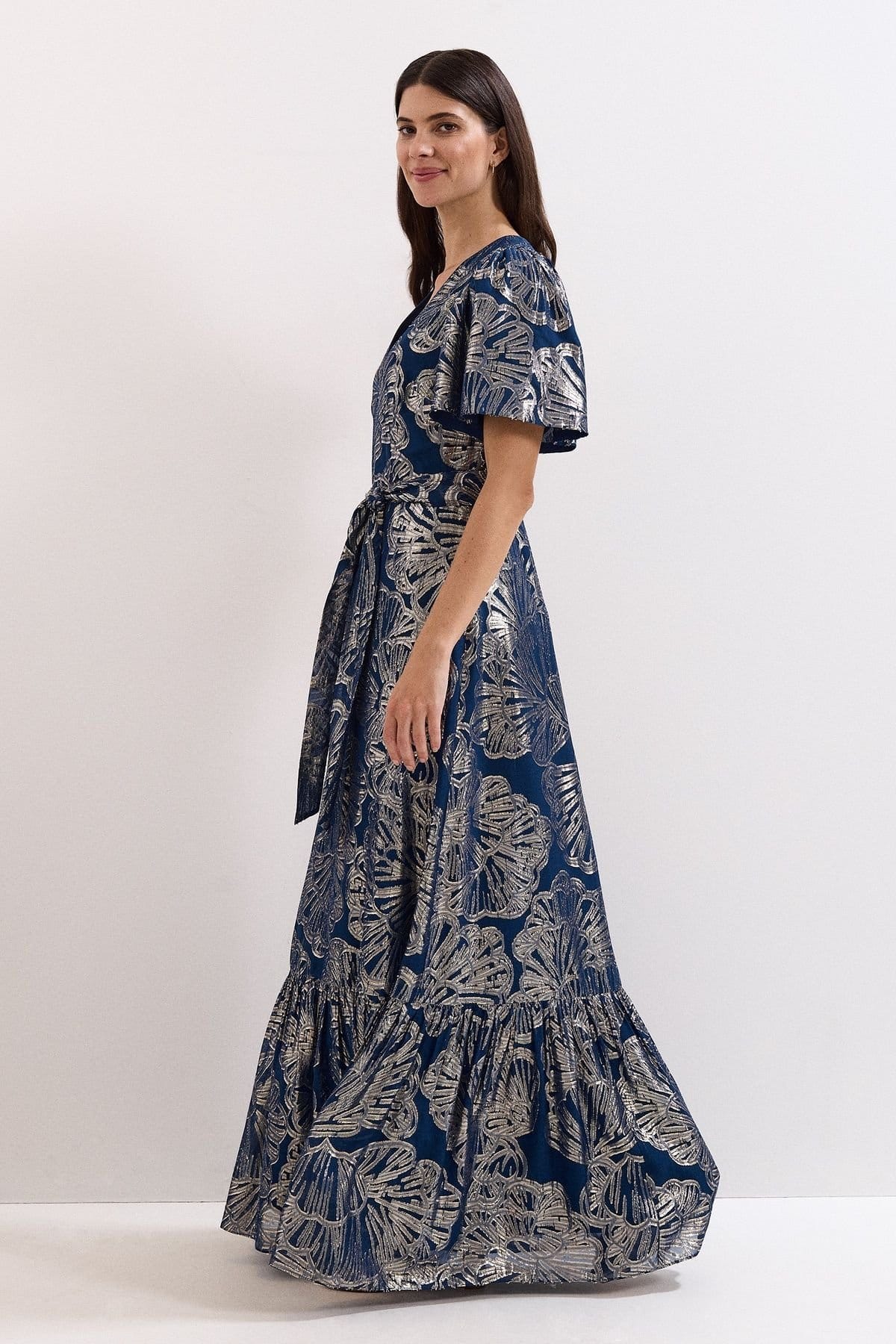Phase Eight Phase Eight Women's Azale Filcoupe Maxi Dress in Dark Navy - 4