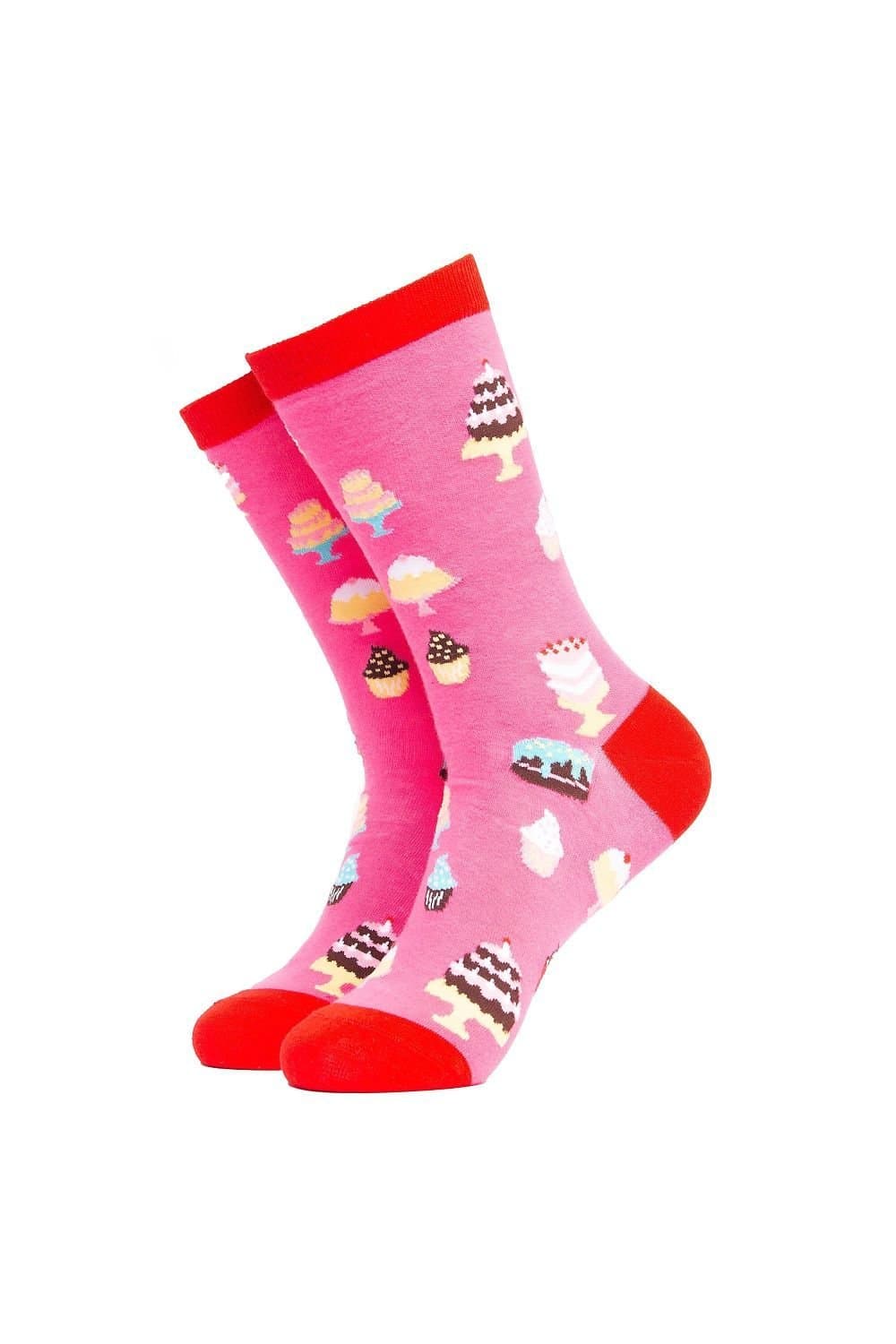 Soctopus Soctopus Men's Novelty Pink Food Socks