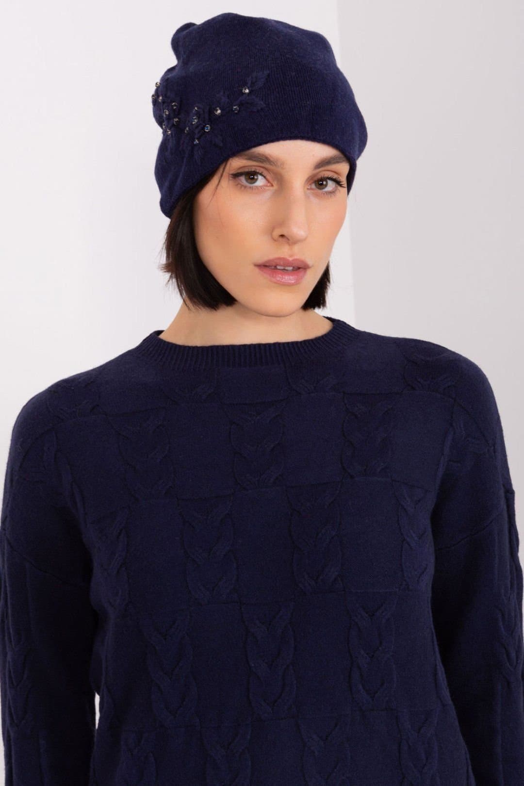 Love Lace Love Lace Women's Warm Smooth Knit Winter Beanie Hat with Side