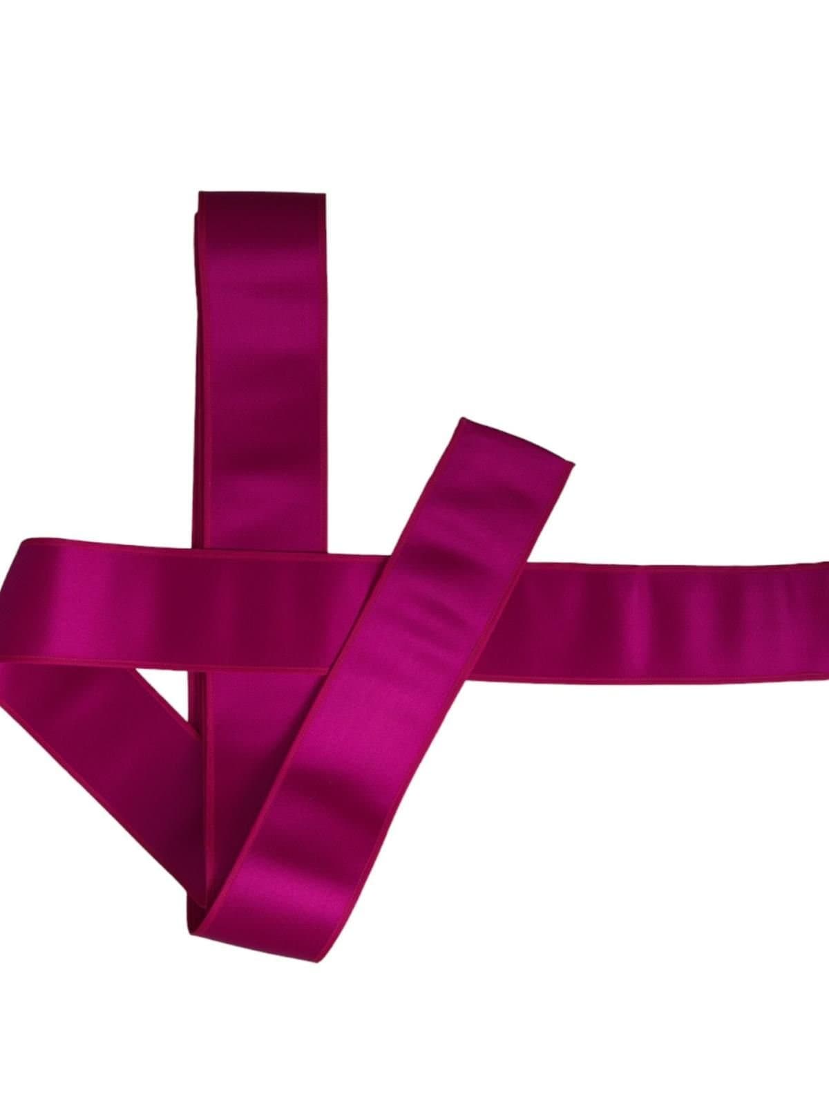 Dolce & Gabbana Dolce & Gabbana Fuchsia Pink Silk Waist Belt