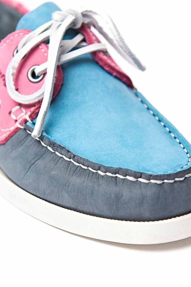 Moshulu Moshulu Women's 'Salcombe 3' Boat Shoes in Turquoise - 2