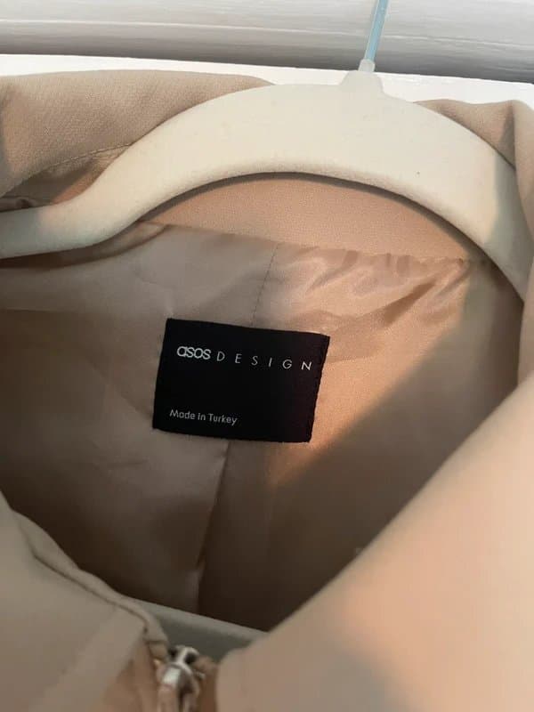 ASOS Design Asos nude cinched blazer