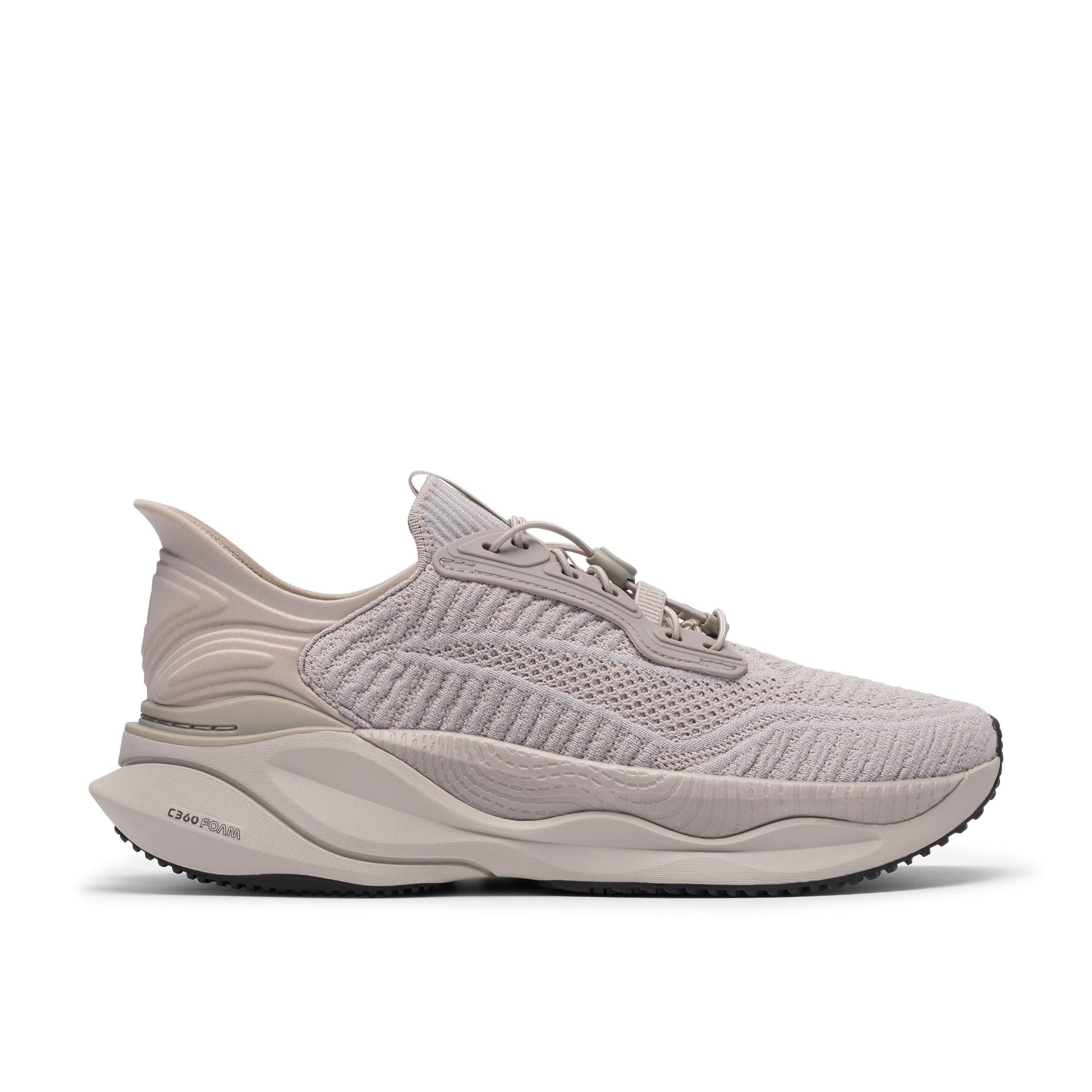 Clarks Clarks Men's Pace Rise Light Grey Trainers, Lace Up, Walking