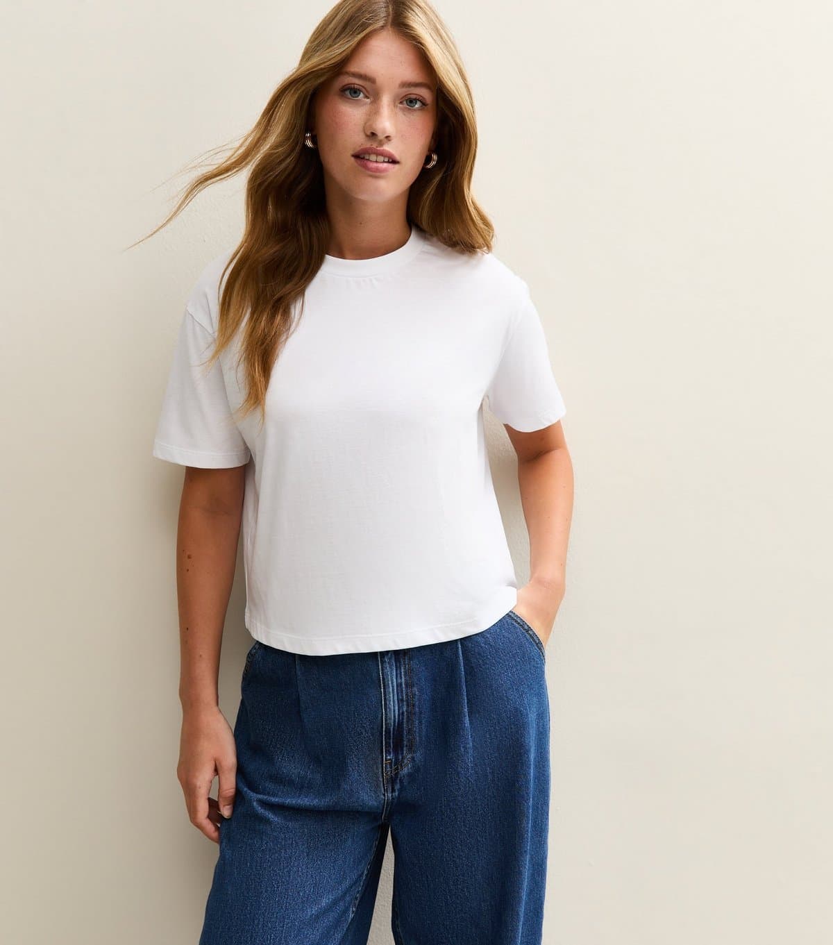 New Look Women's White Boxy Fit T-Shirt New Look