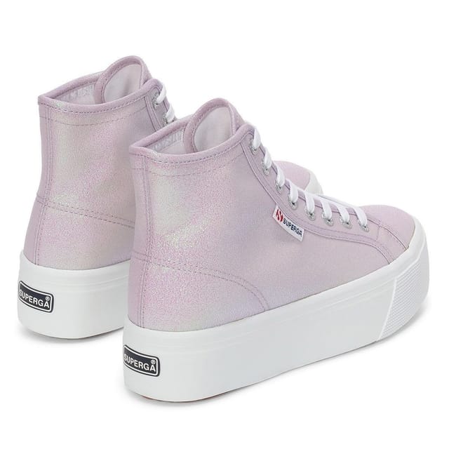 Superga Superga Women's 2708 Lamé High Tops in Purple - 2