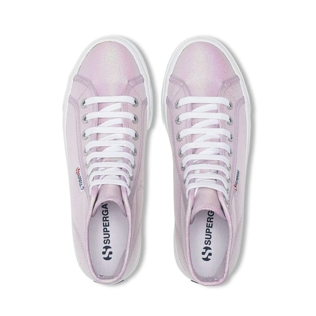 Superga Superga Women's 2708 Lamé High Tops in Purple - 3