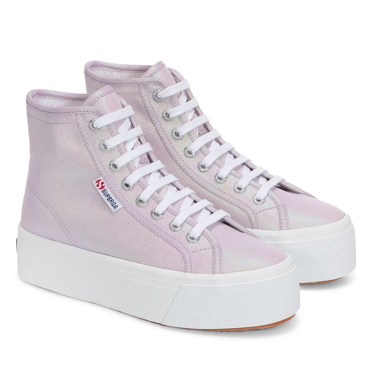 Superga Superga Women's 2708 Lamé High Tops in Purple - 4