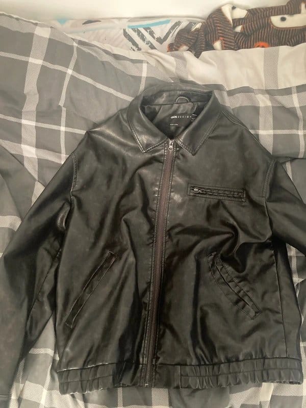 ASOS Black Leather Biker Jacket