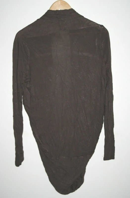 New Look New Look Woman's Office Casual Long Brown Open Cardigan Jumper Viscose Size 12UK