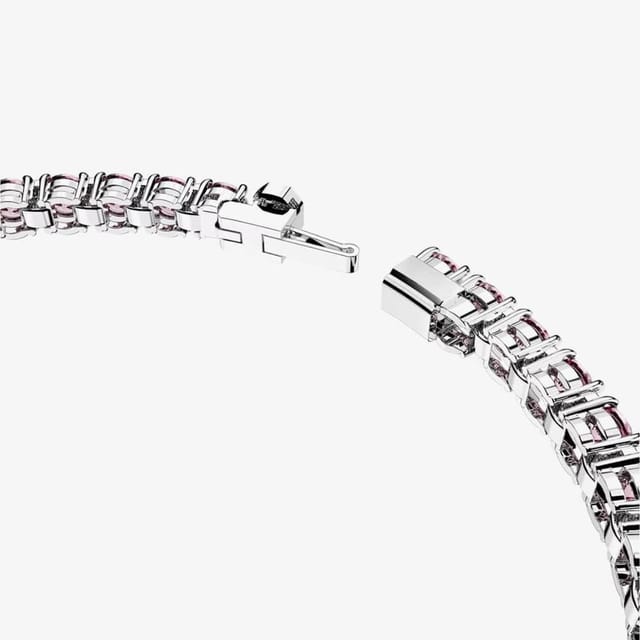 Swarovski Swarovski Women's Matrix Pink Tennis Bracelet 5648931 M in Silver - 3