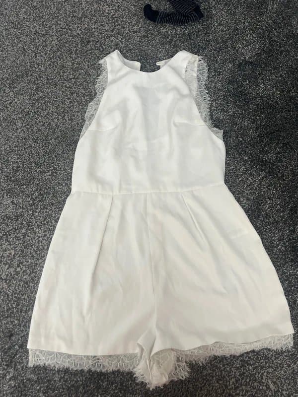 Topshop Cream topshop playsuit