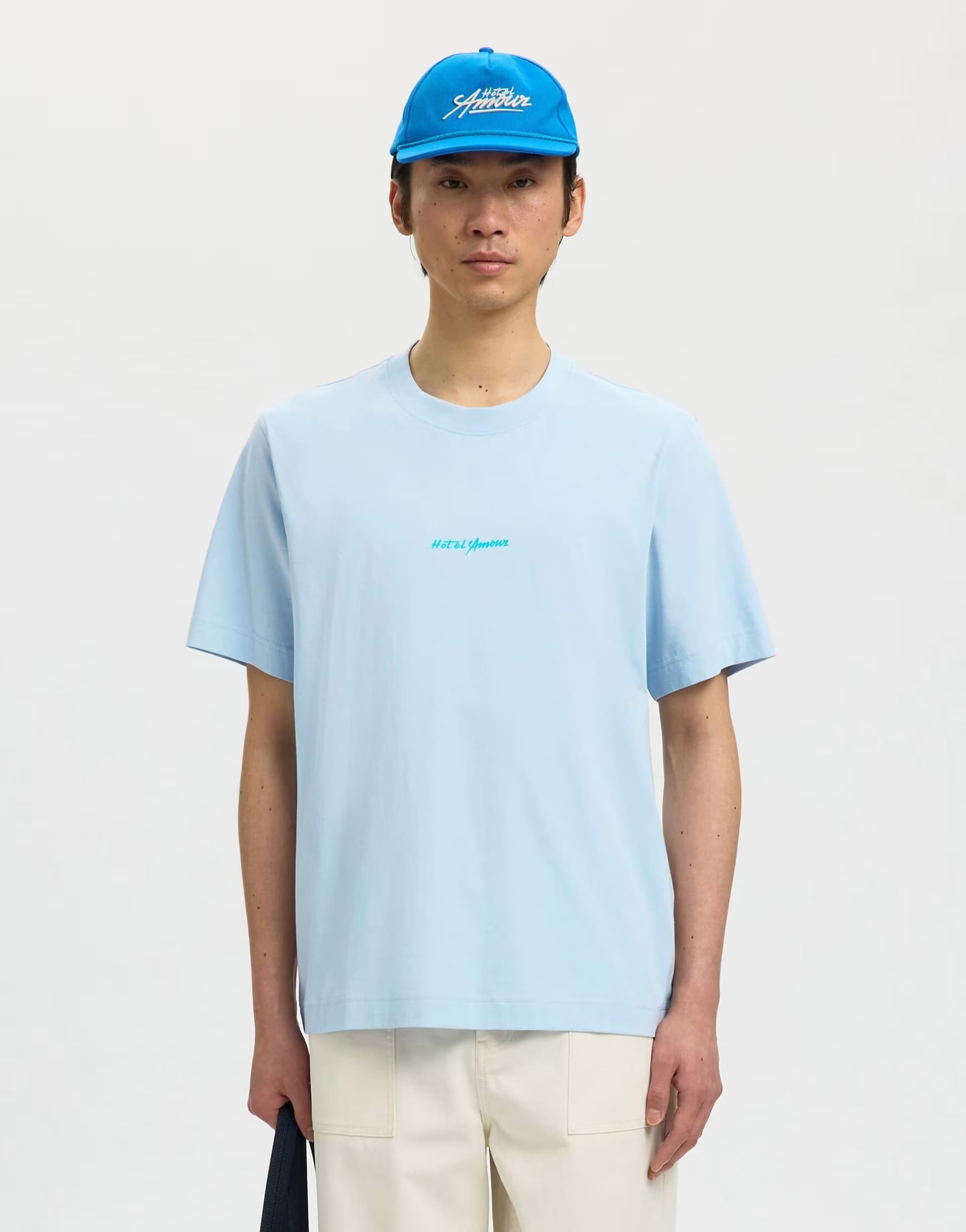 ASOS Selected T-shirt in skyway