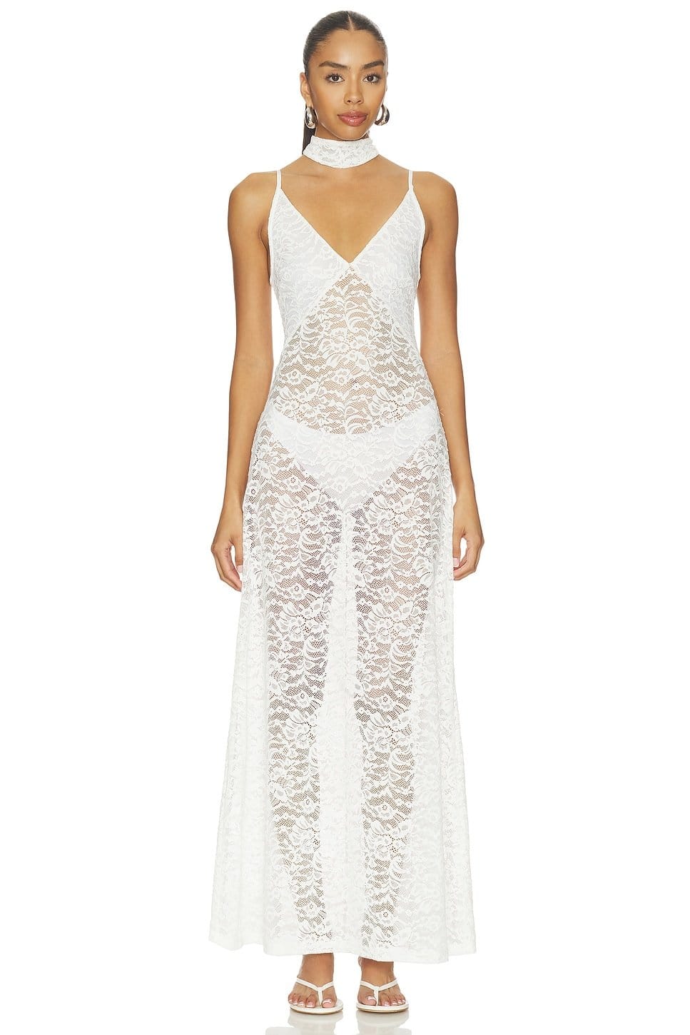 Revolve X Gigi & Olive Forte Dei Marmi Lace Dress in Bridal White