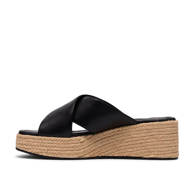 Clarks Clarks Women's Tessiah Mule Black Leather Mules, Wedge Sandals - 2