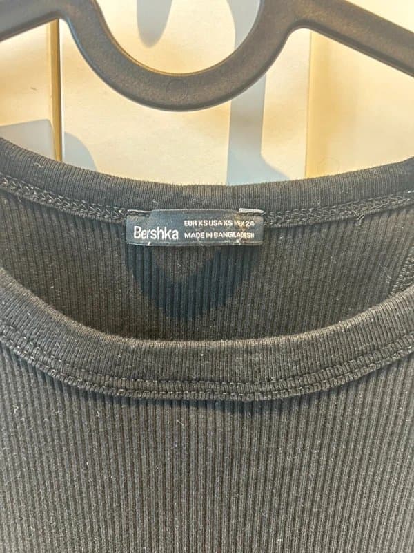 Bershka Black vest top