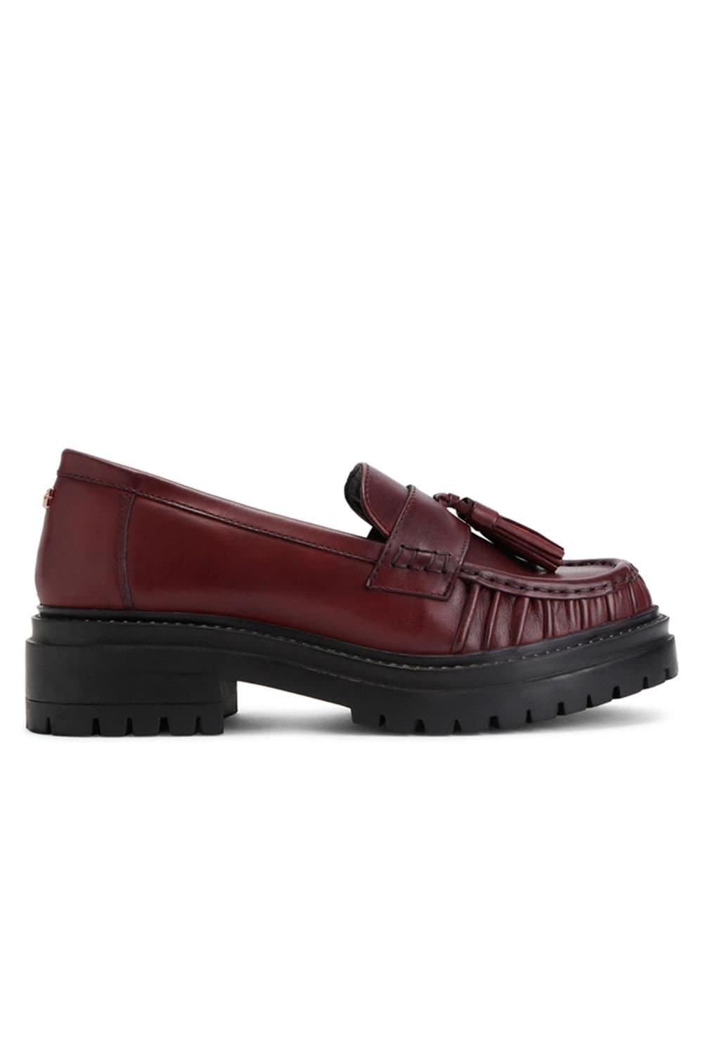 KG Kurt Geiger KG Kurt Geiger Women's 'Tasha Tassel' Leather Flats in Wine