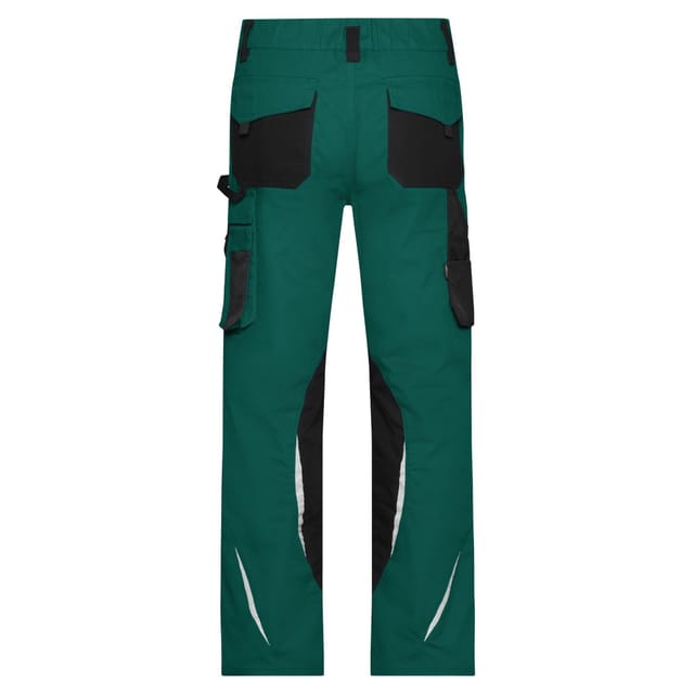 James and Nicholson James and Nicholson Men's Work Trousers in Dark Green - 2