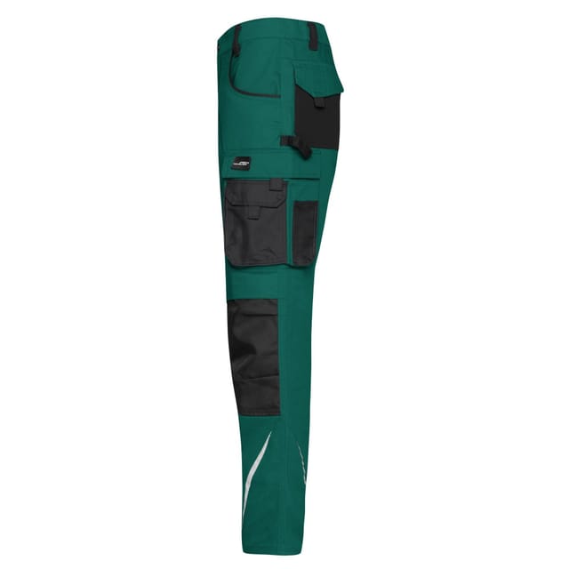 James and Nicholson James and Nicholson Men's Work Trousers in Dark Green - 3