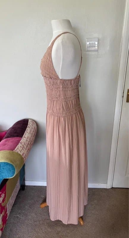 Zara New with tags - Zara dusky rose pink maxi dress - size M fits a 10