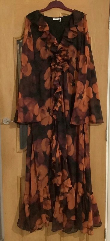 ASOS Women’s ASOS chiffon maxi dress sz 14 new - 1