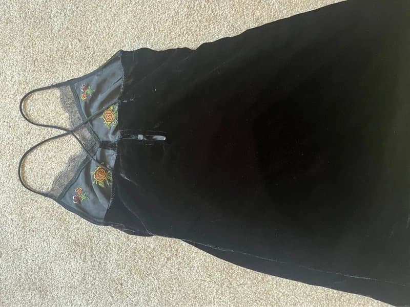 Topshop topshop velvet dress