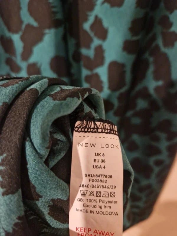 New Look Green leopard print dress by new look