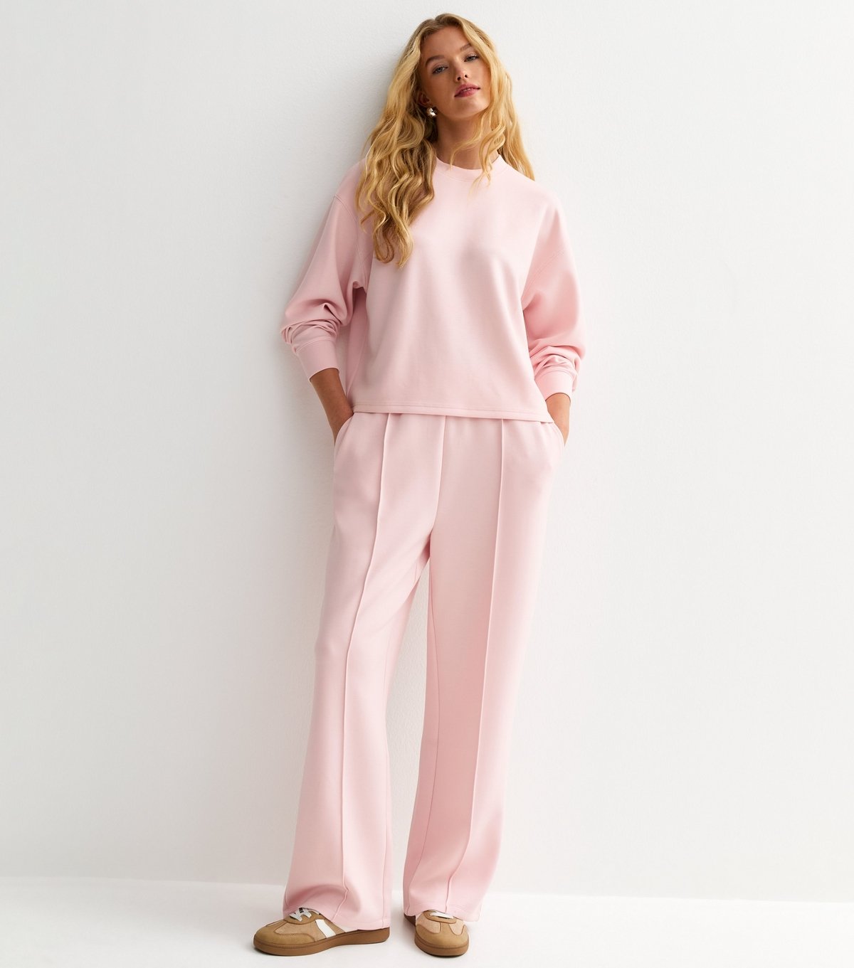 New Look Women's Premium Light Pink Jersey Joggers New Look - 3