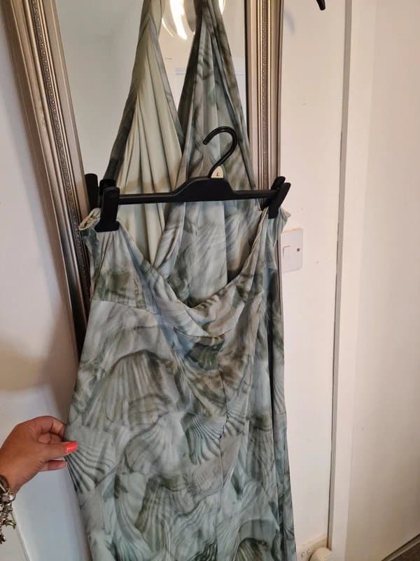 ASOS Design Halterneck backless lined dress