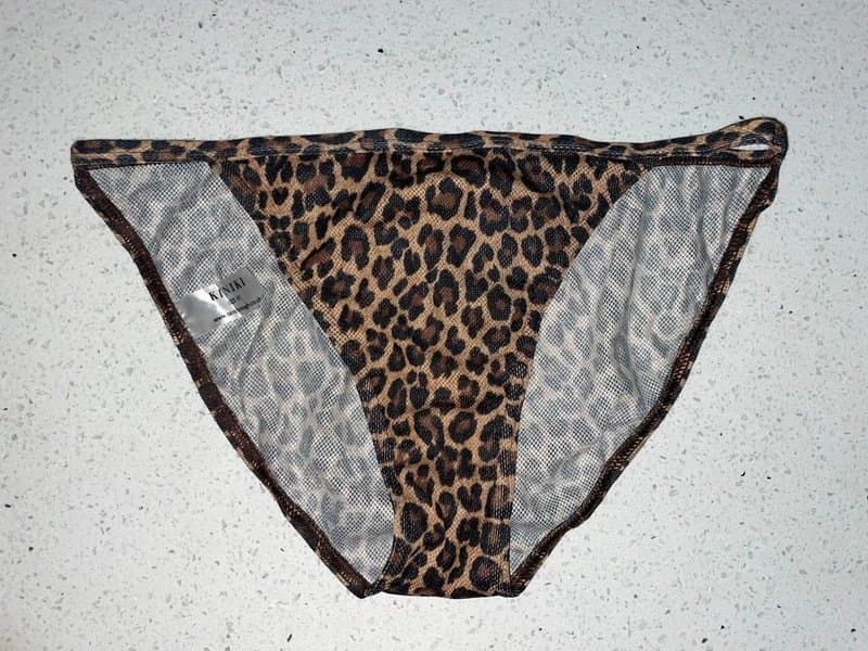 kiniki Brand NEW Tan-Through leopard print bikini 2 piece set size 12 - 14 top 10 bottoms