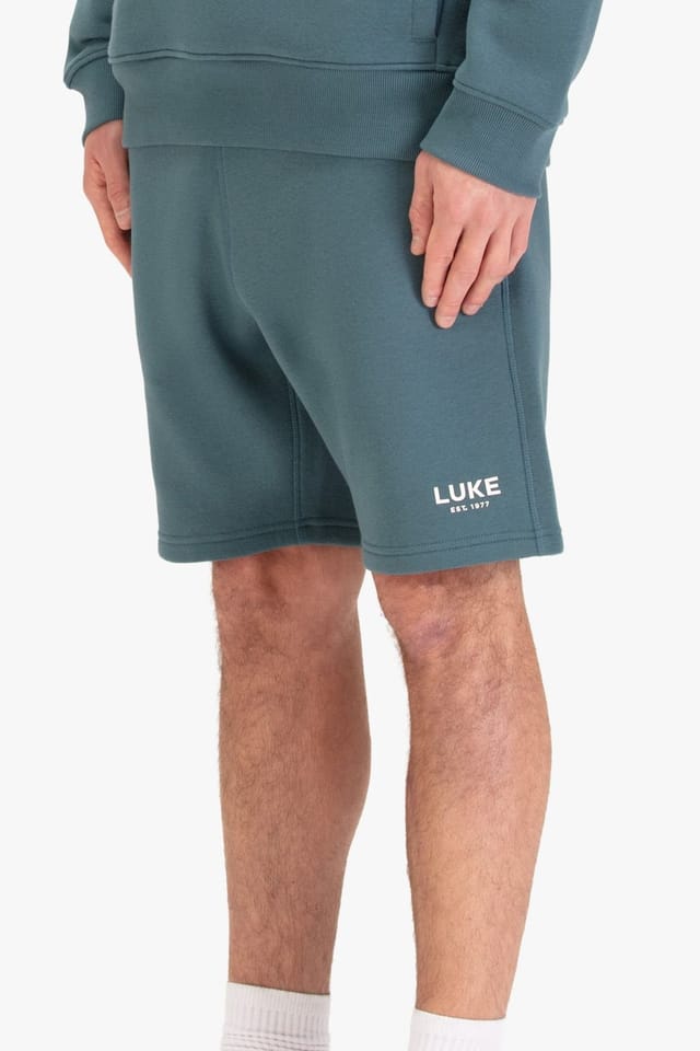 Luke 1977 Luke 1977 Men's Staggering Sweat Shorts in Teal - 3