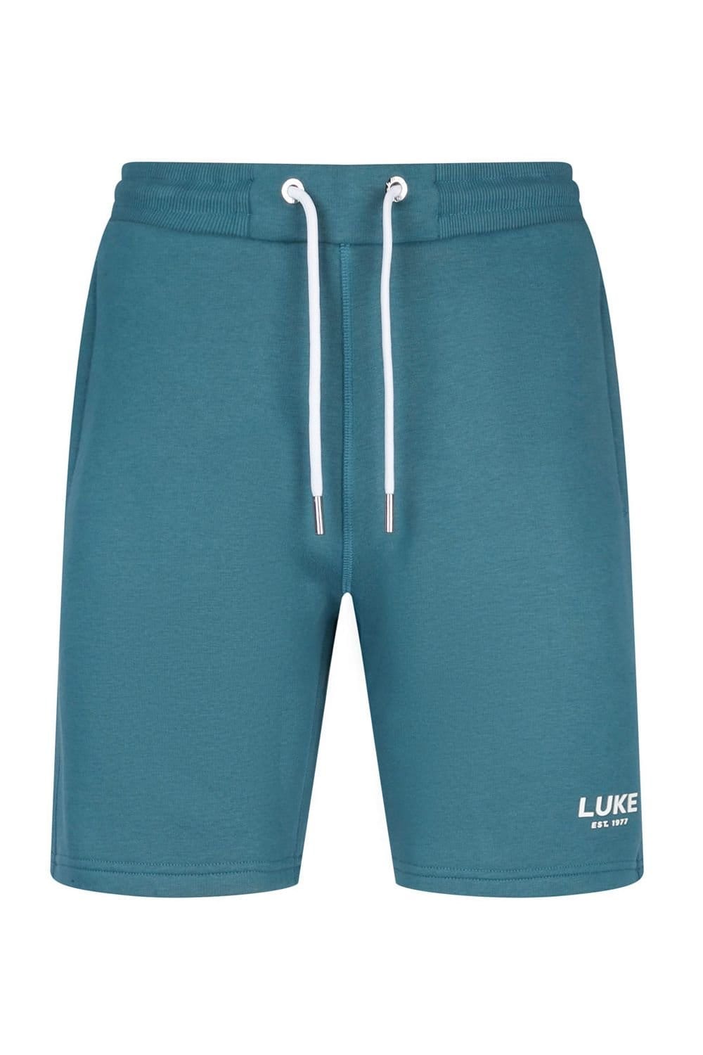 Luke 1977 Luke 1977 Men's Staggering Sweat Shorts in Teal - 4