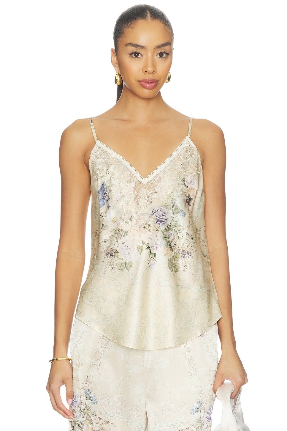 Revolve Laced With Love Floral V-Neck Cami