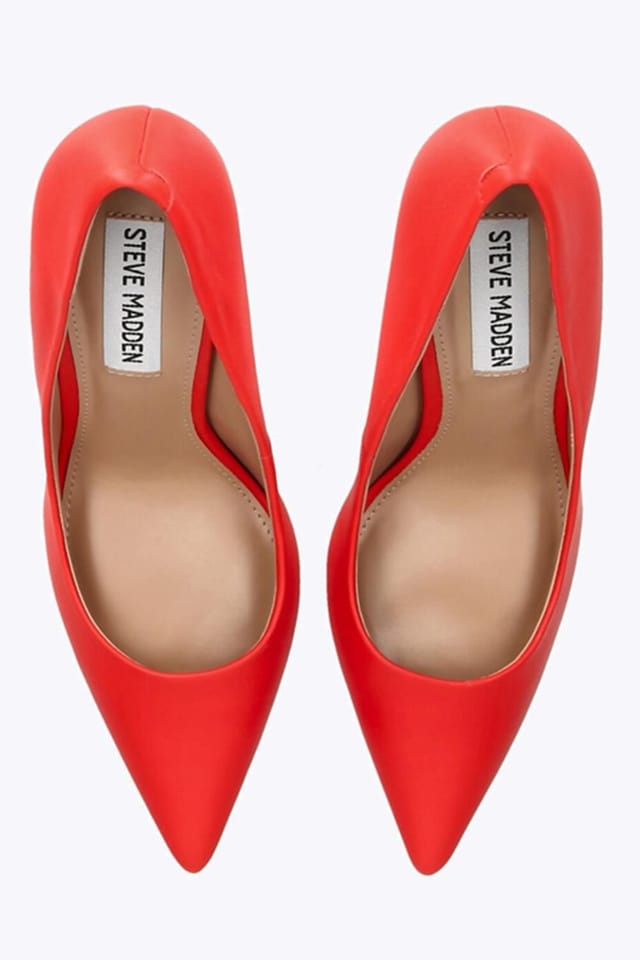 Steve Madden STEVE MADDEN Women's 'Thrive Red' Leather Heels in Red - 2