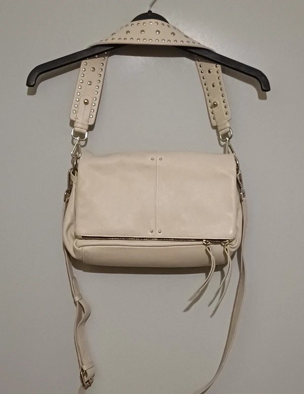 Mint Velvet Mint Velvet Cream 100% Leather Shoulder Bag - 1