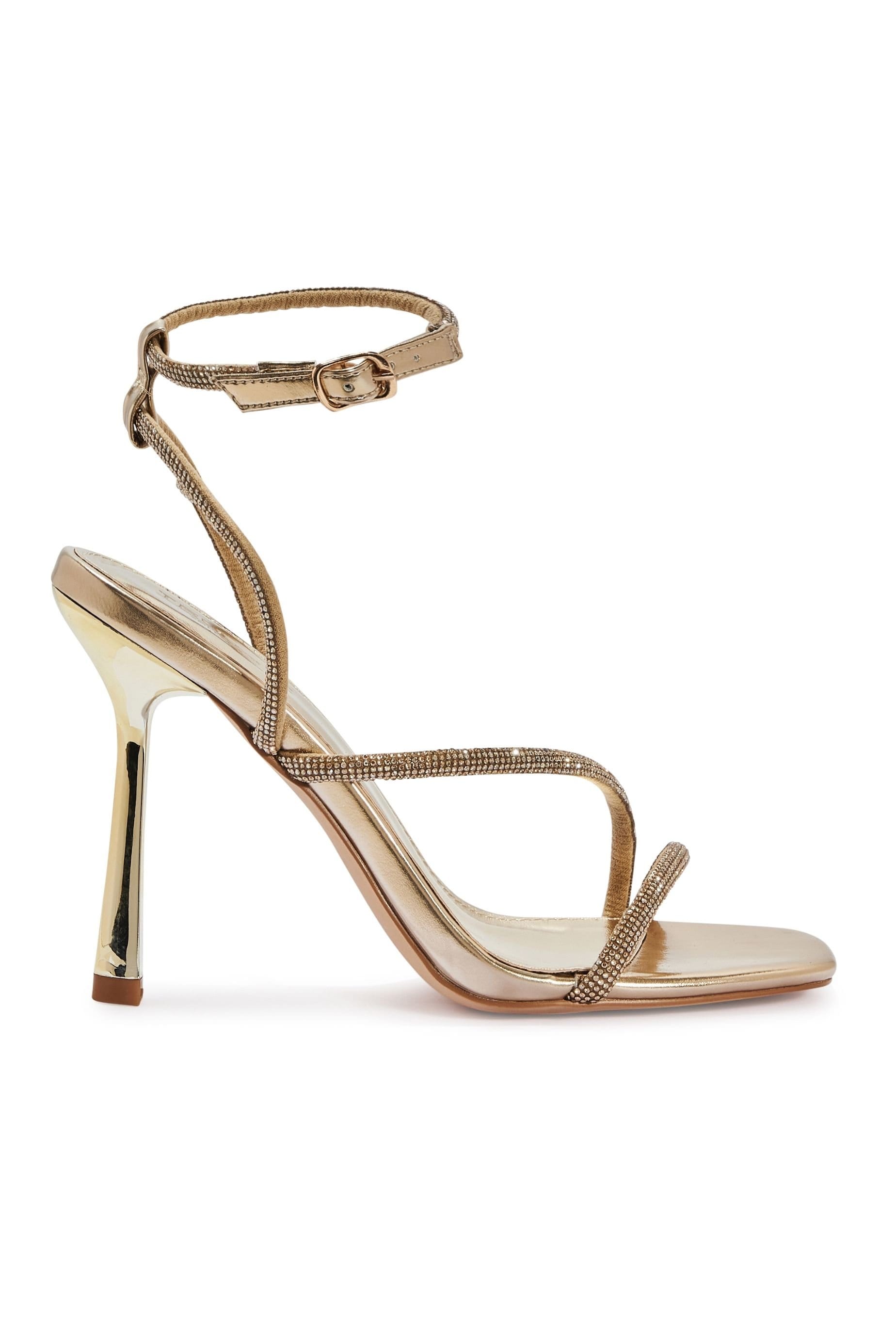 Truffle Collection Truffle Collection Women's Heeled Sandals Buckle Polyurethane Stiletto Summer Shoes in Gold - 4
