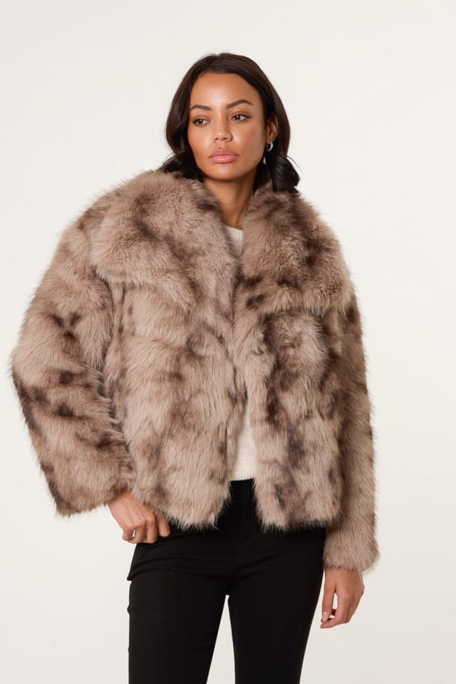 Blue Vanilla Blue Vanilla Women's Light Brown Faux Fur Coat - 3